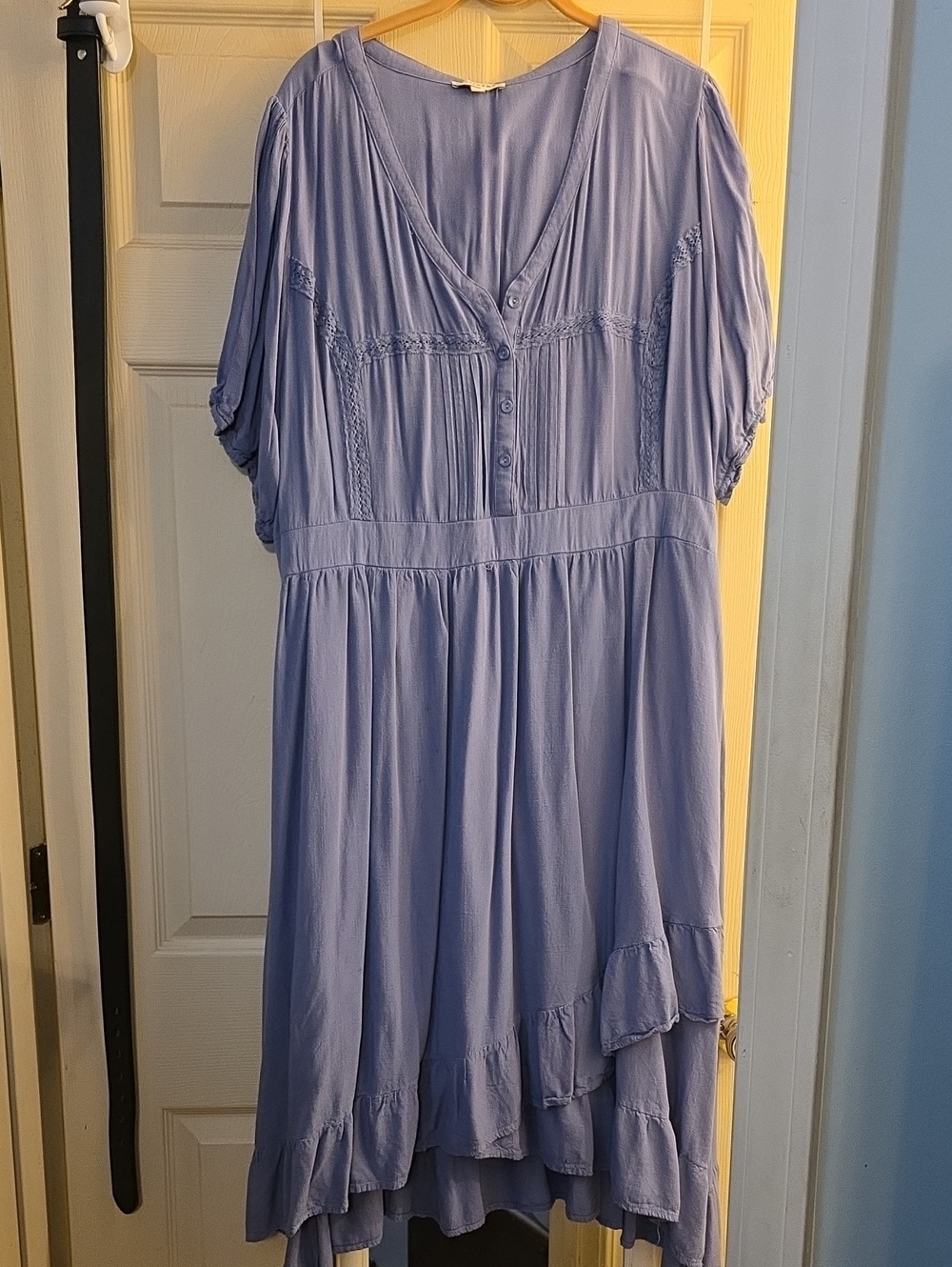 Baltic Born Lavender High-Low V-Neck Midi Dress